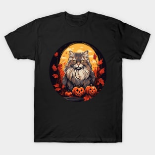 Siberian Cat Halloween, Cat Lover T-Shirt